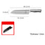 Household multi-purpose chef knife stainless steel vegetable and meat cutting small kitchen knife - Korvel