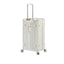 Luggage Set 4 pcs (20"/24"/29"/Travel Bag), PC+ABS Durable Lightweight Luggage with Collapsible Cup Holder、 TSA Lock, White - Korvel