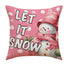 Christmas Pillow Cover - Santa Claus & Snowman Design