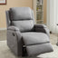 Gray PU Leather Recliner Massage Chair with Adjustable Positions