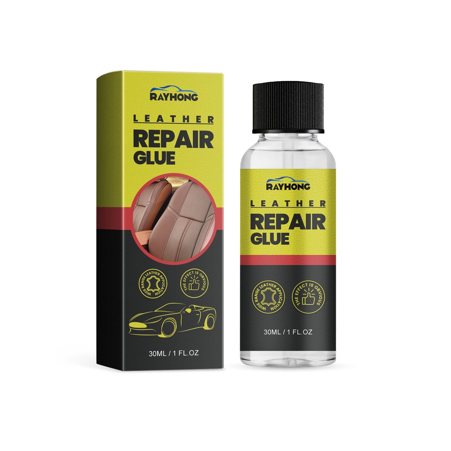RAYHONG Leather Repair Glue, Reconditioning Leather Seat Leather Sofa Scratches And Cracks Repair Liquid - Korvel