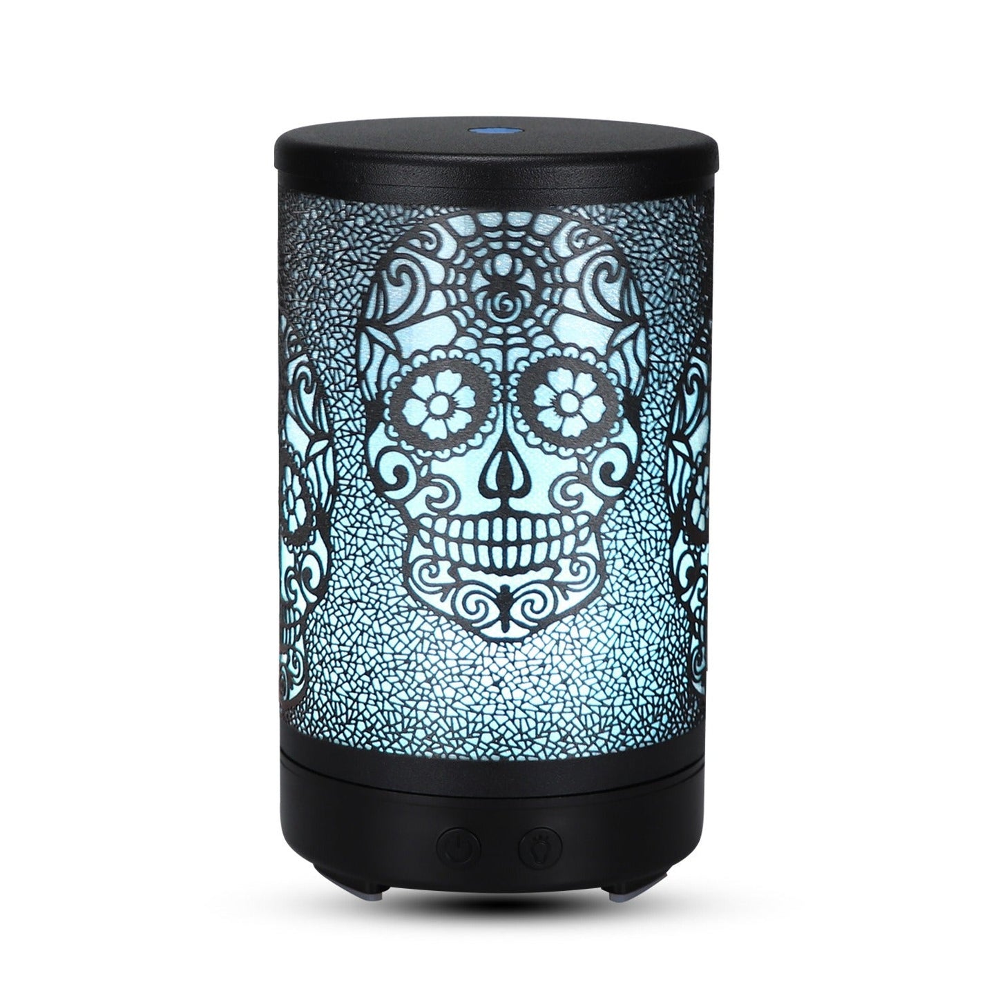 Diffuseur d'arômes ultrasonique Skull de 100 ml avec lumière LED