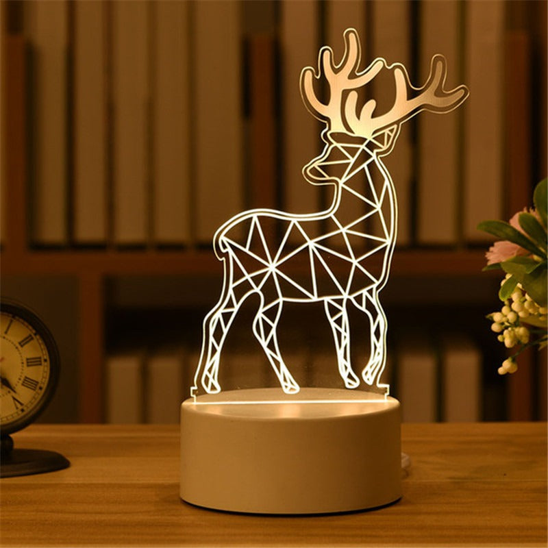 3D LED Night Light - Creative Table Lamp for All Occasions