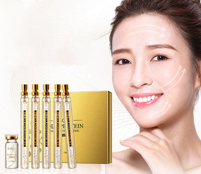 Ensemble de lifting facial au protéine d'or de chrysanthème glacé