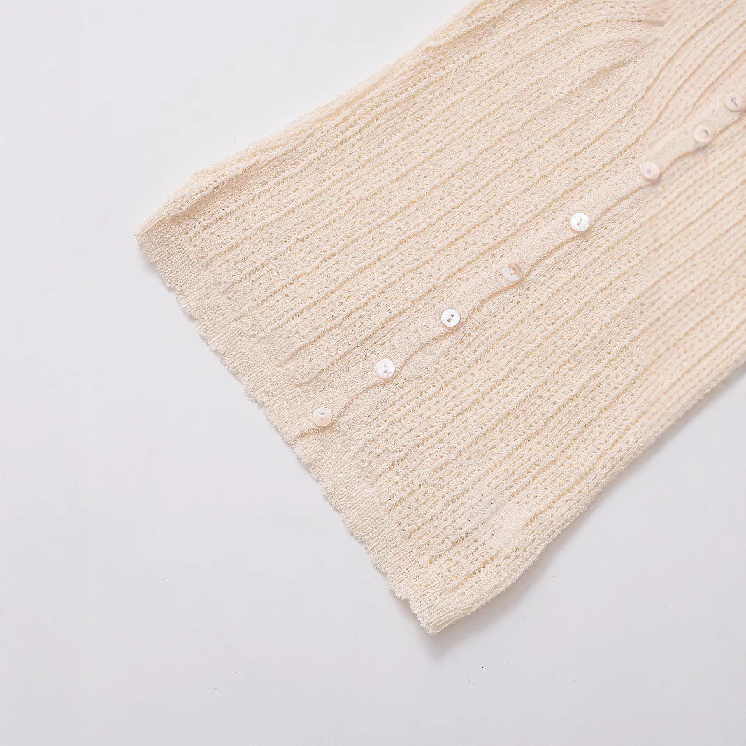 Spring New Style Round Neck Solid Color Loose Knit Sweater - Korvel