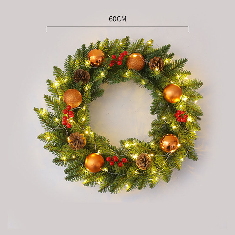 Corona de Navidad de Ratan Elegante - Disponibles en Múltiples Tamaños