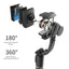Q08 Gimbal Stabilizer Mobile Phone Video Stabilizer Bluetooth Selfie Stick Tripod for Smartphone Live Vertical Shooting Bracket - Korvel
