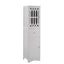 Elegant Tall Bathroom Cabinet with Adjustable Shelf - White