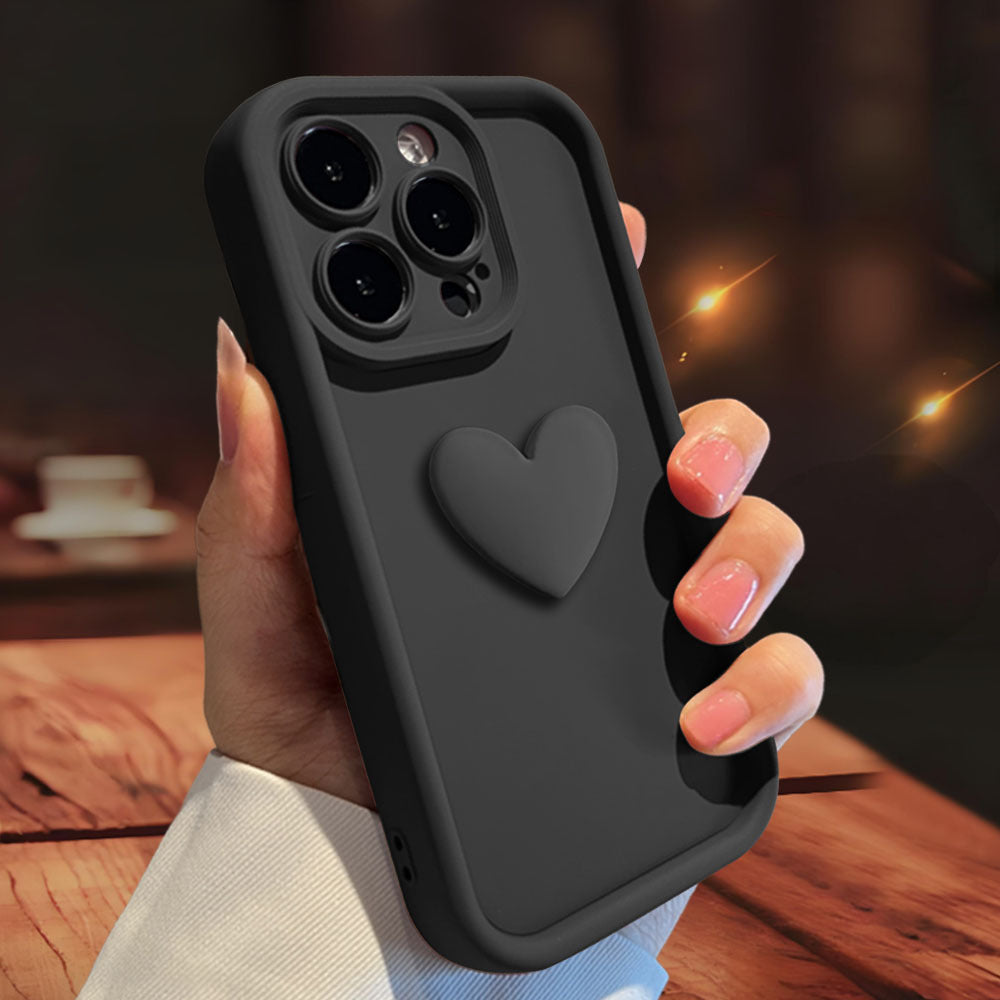 3D Love Protective Case for Apple iPhone 15 - Matte Finish
