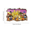 Sticker de pared 3D de anime de dibujos animados Dragon Ball para habitaciones infantiles