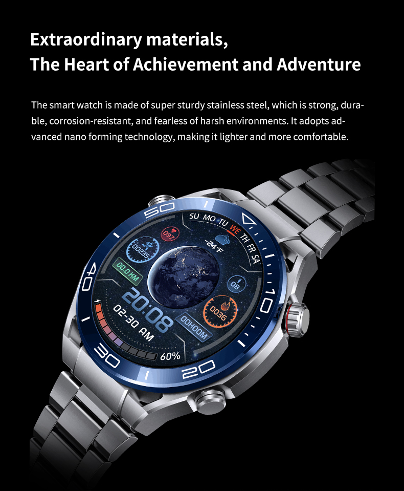 GS ultimate full touch screen smartwatch sports running Bluetooth call bracelet - Korvel