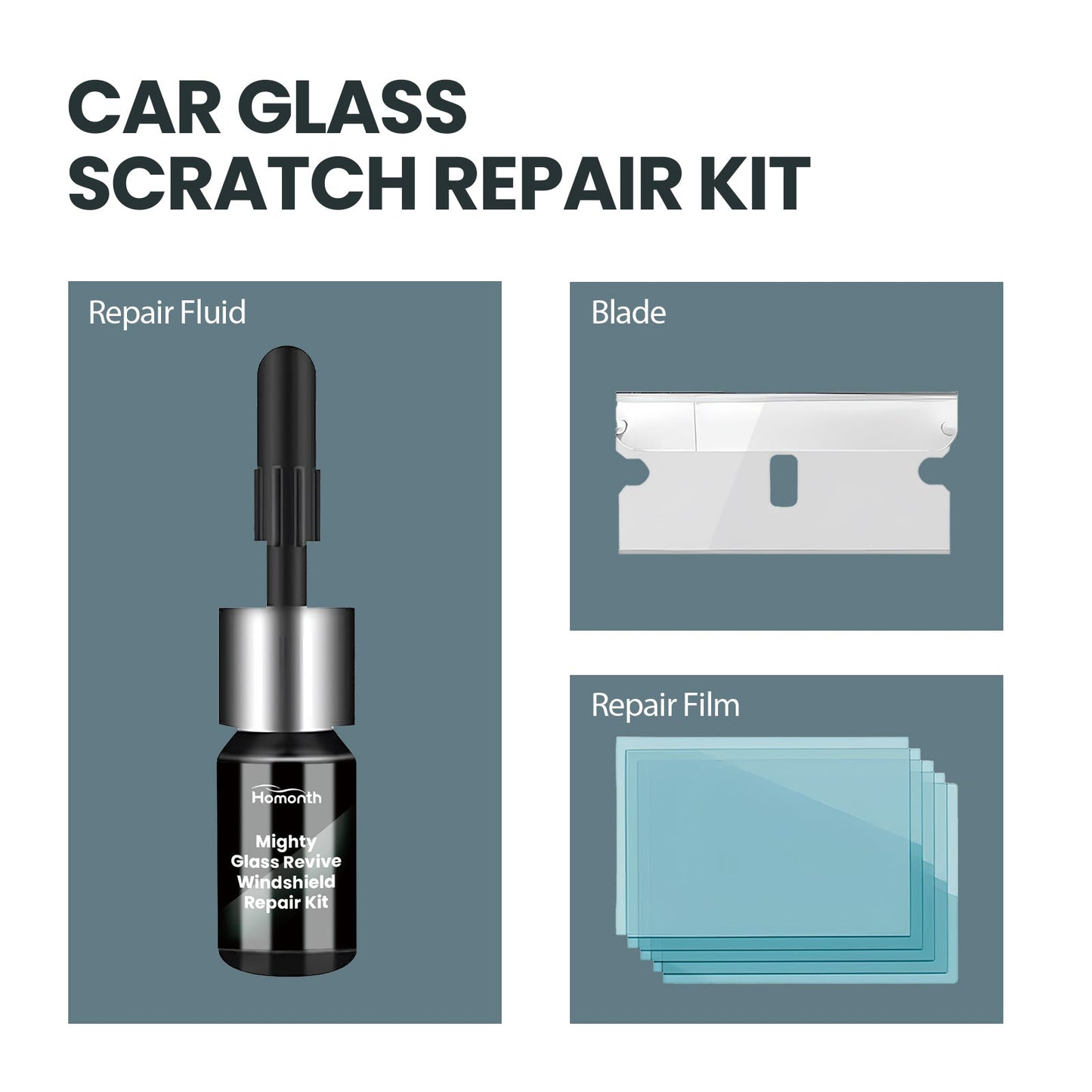 Kit de Réparation de Pare-Brise Premium pour Fissures Automobiles