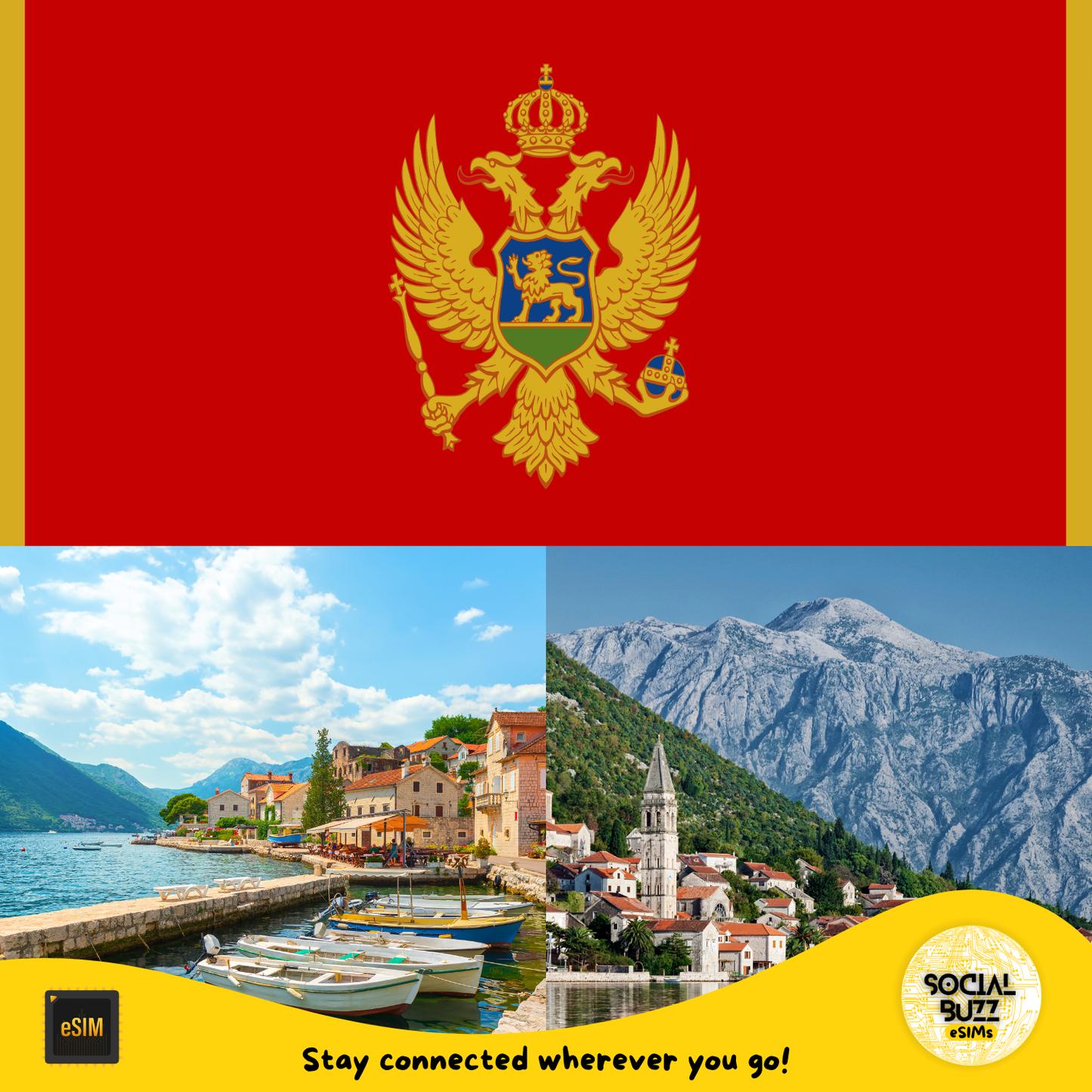 Montenegro eSIM Data Plan for Seamless Connectivity