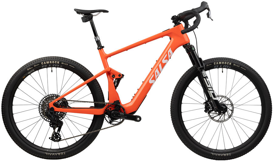 Salsa Wanderosa C Force XO AXS Transmission Ebike - 29" Coral Grande