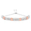 Pulsera Bolo de Diamantes de Plata Esterlina .925 en Dos Tonos de Oro Rosa