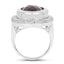 7.90 Carat Genuine Smoky Quartz Sterling Silver Ring