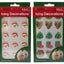 Christmas Edible Cake Decorations - 60 Festive Pieces