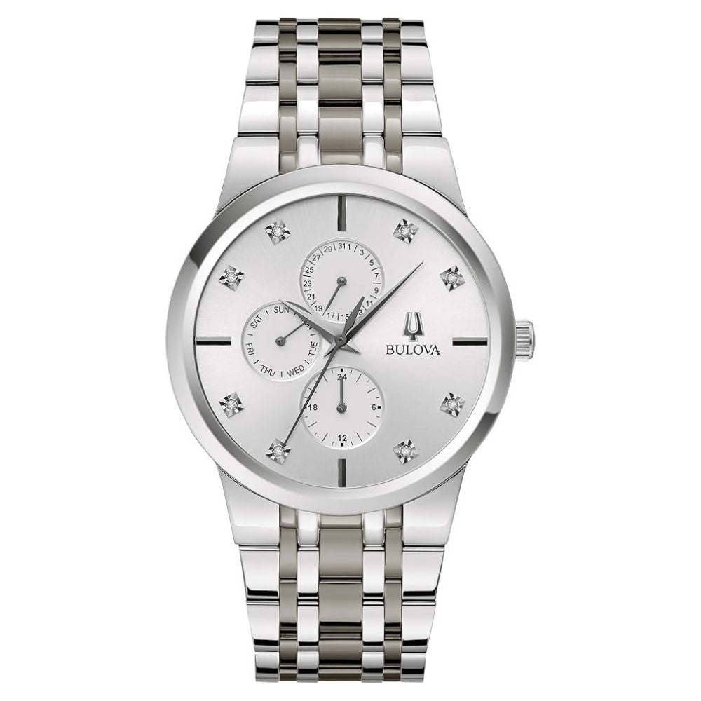 Bulova Men's Modern Watch - Silver Stainless Steel