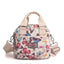 Printed Travel Water-Resistant Nylon Multi-Pocket Tote Bag
