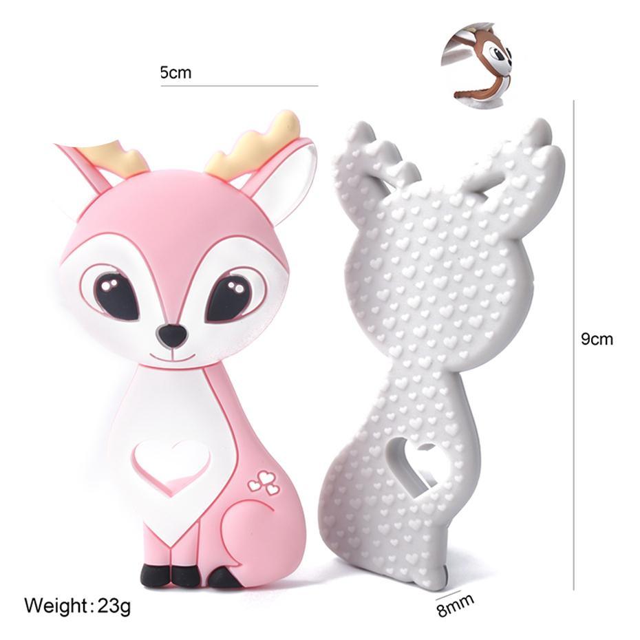 BPA Free Silicone Teether - Cartoon Animal Design