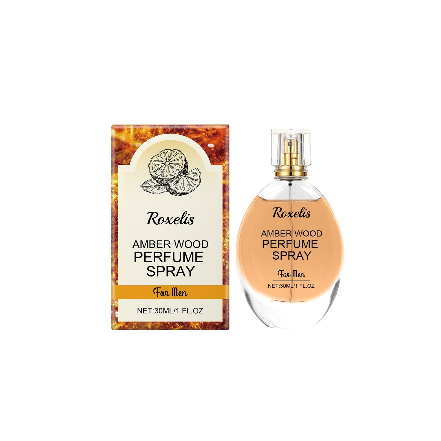 Amber Wood Perfume Spray Fresh Scent Exudes Charm Amber Natural Light Long-Lasting Portable Perfume - Korvel