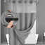 Rideau de douche à double couche SnapLiner