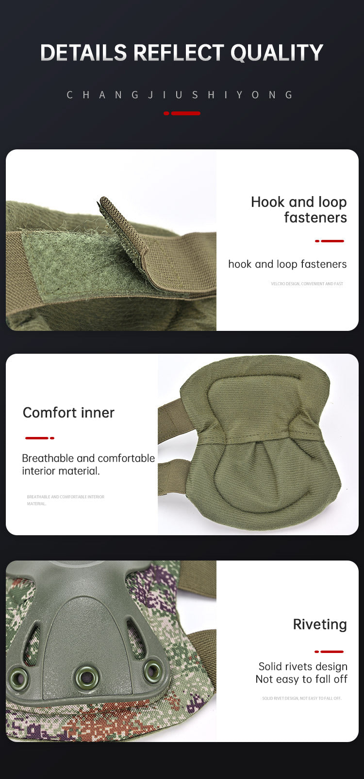 Tactical Knee Protector CS Kit Military Training Knee Protector Training Starry Sky Outdoor Cycling Plus Knee Protector Four Pie - Korvel