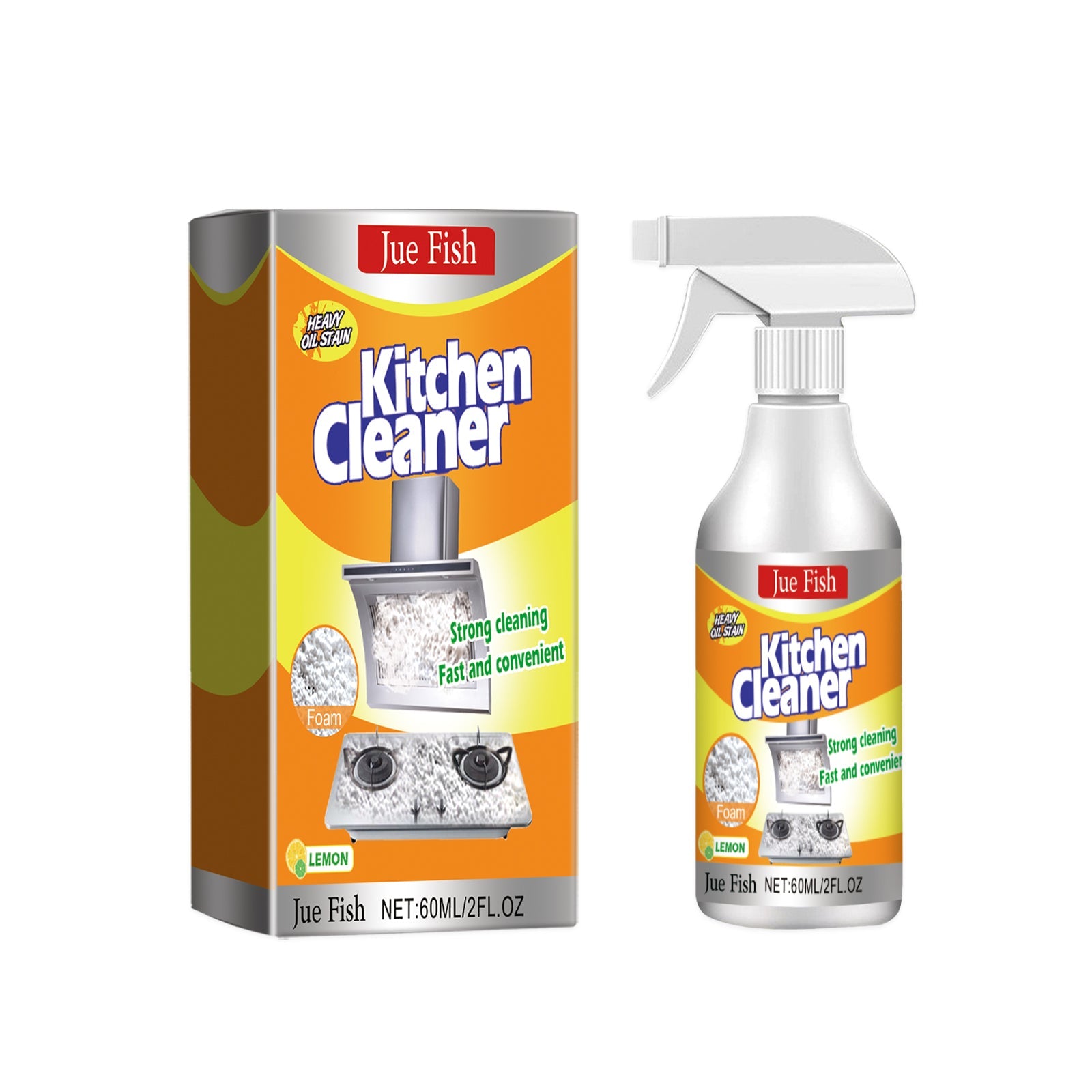 Kitchen Foam Cleaner, Household Kitchen Hood Heavy Oil Foam Cleaner Oil Clean - Korvel