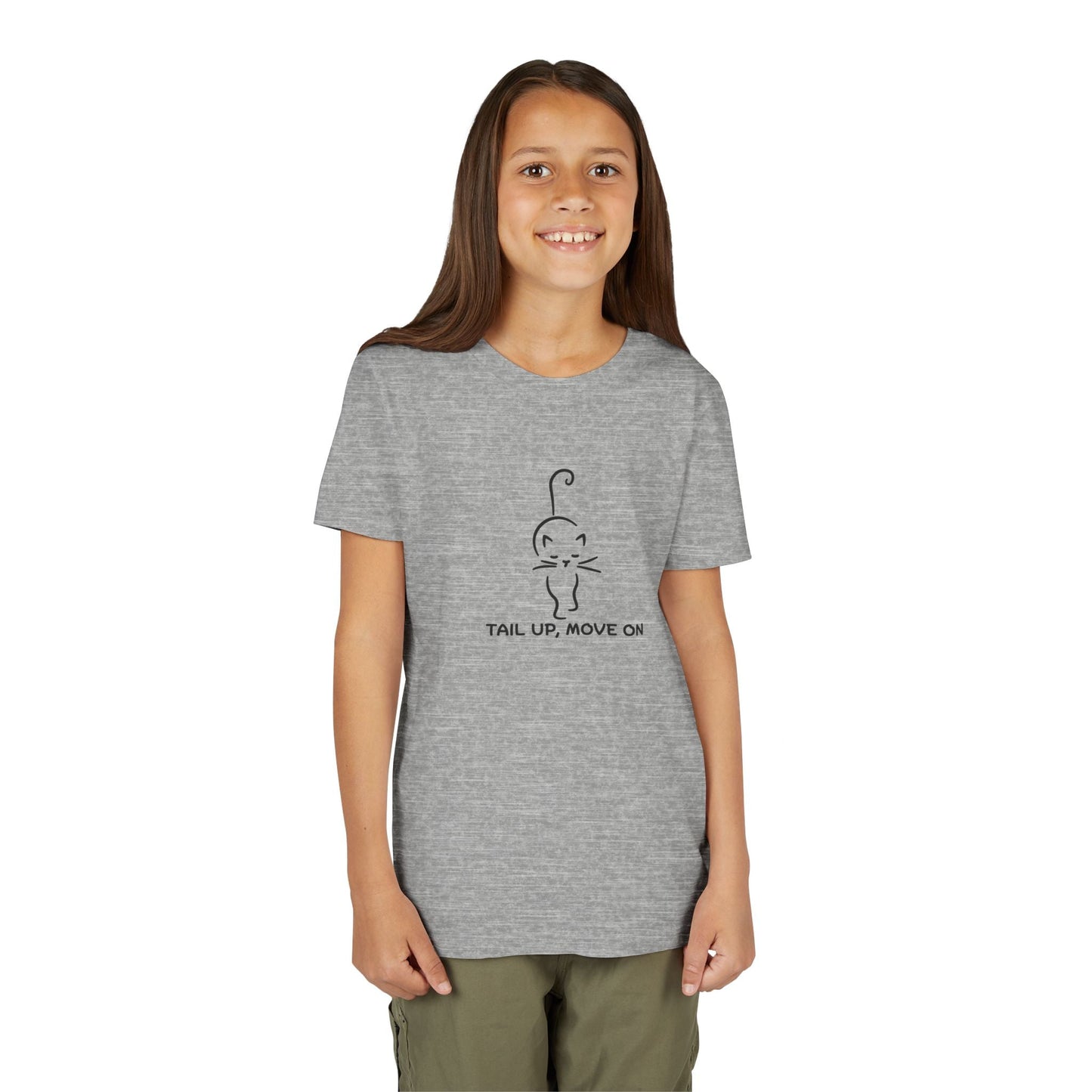 Tail Up, Move On Youth Tee – Small Human, Big Attitude