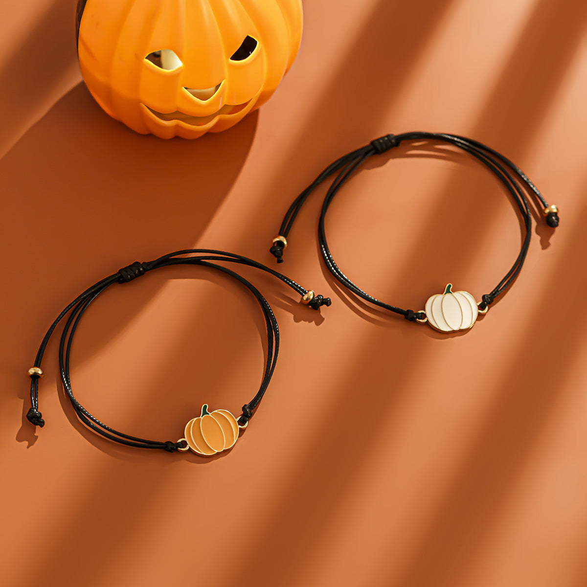 Ghost Festival Ghost Skin Wax Wire Bracelet Black Wind Bat Alloy Bracelet Set - Korvel