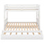 Cama litera con cama nido - Blanca