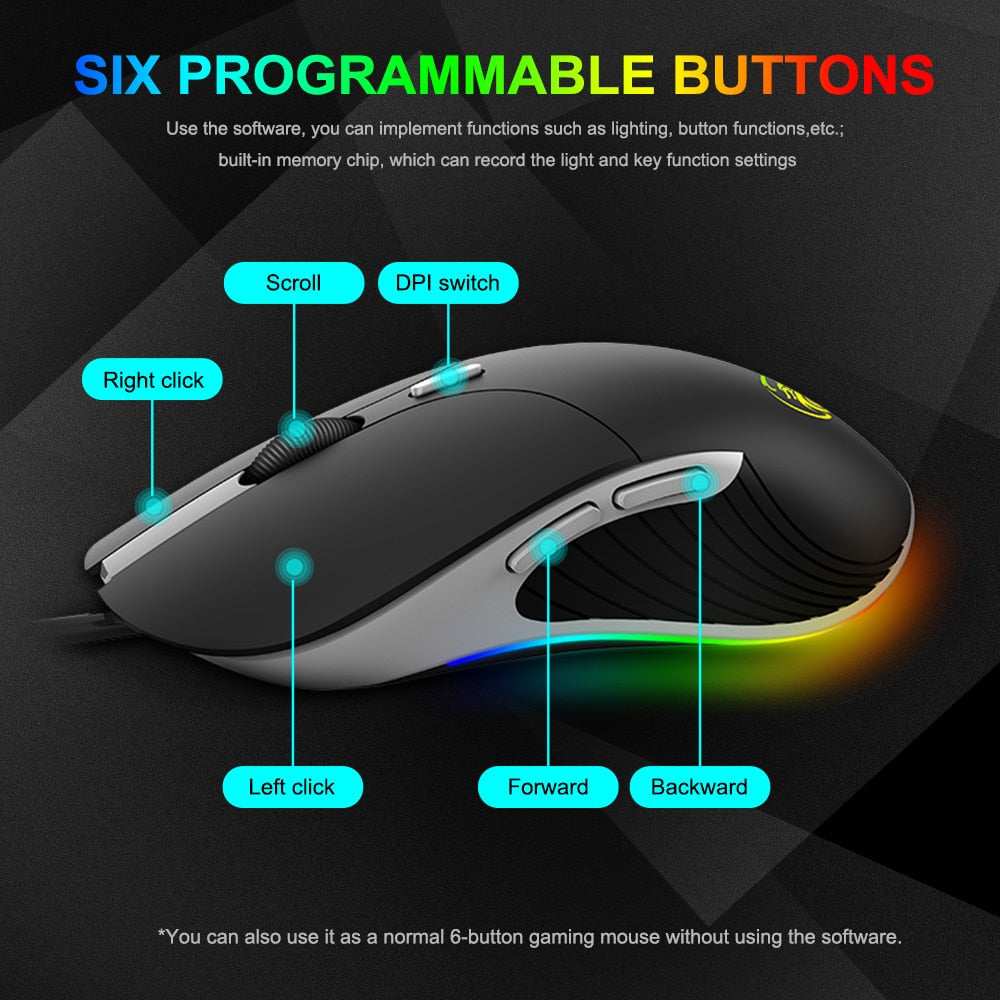 iMice X6 High-Performance USB Wired Gaming Mouse