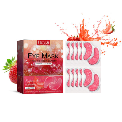 Strawberry Gel Patch Reduces Fine Lines Under Eyes, Bags Under Eyes, Dark Circles, Firming Eyes, Anti-Wrinkle Moisturizing Eye Patch - Korvel