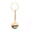 Israel Palestine Map Flag Drip Oil Stainless Steel Keychain Fashion Men's and Women's Stainless Steel Keys - Korvel