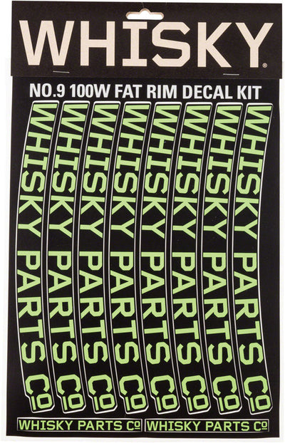 Kit de Calcomanías para Llantas WHISKY 100w - Verde Lima