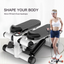 Mini Stepper for Exercise - 300 LBS Loading Capacity, Hydraulic Fitness Stepper with LCD Monitor - Korvel