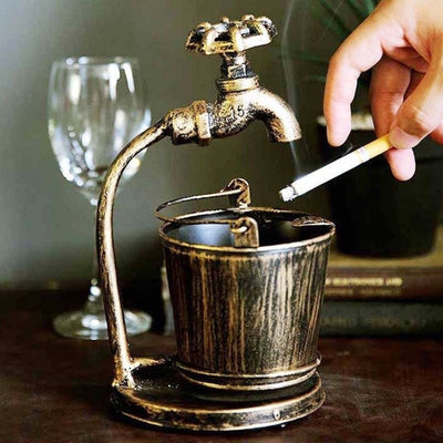 Retro Creative Iron Ashtray for Home & Office