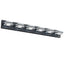Luces de tocador modernas LED negras - Apliques de baño de 6 luces