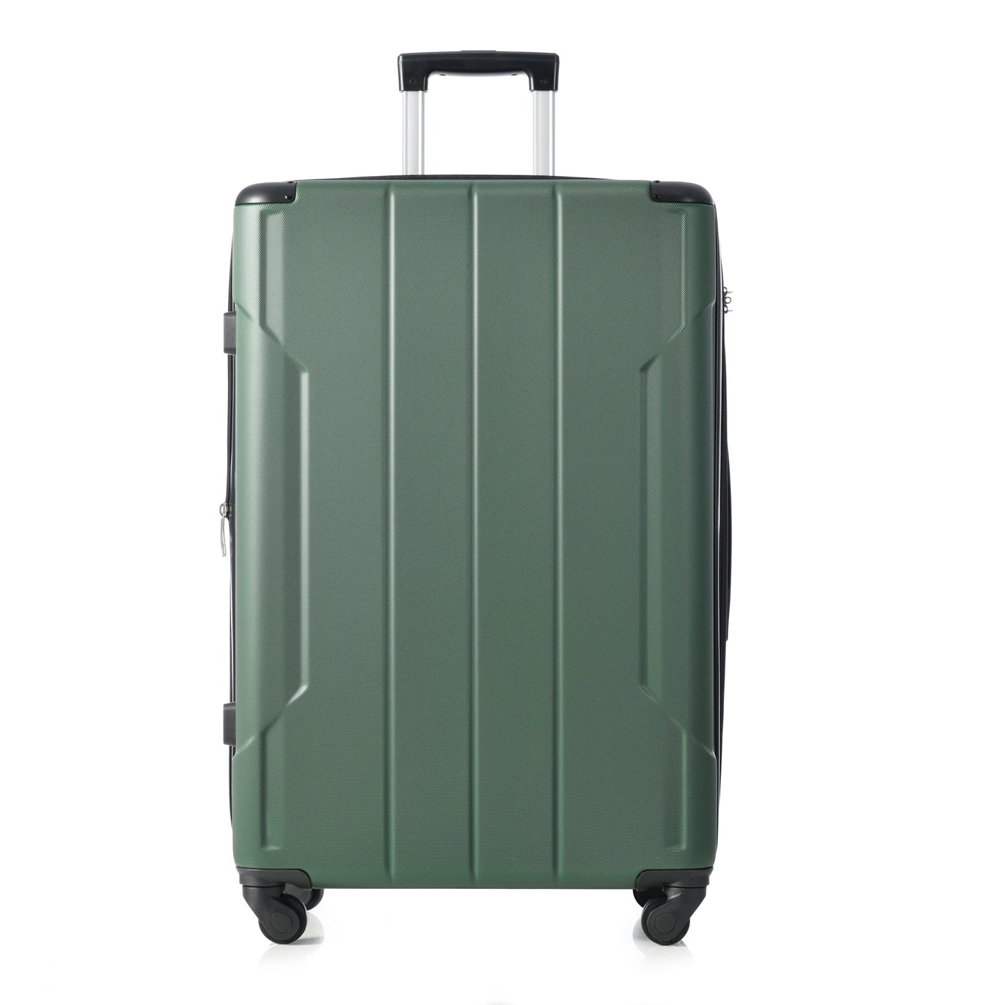 Hardshell Luggage Spinner Suitcase with TSA Lock Lightweight Expandable 24'' (Single Luggage) Green + ABS + 24 Inch - Korvel
