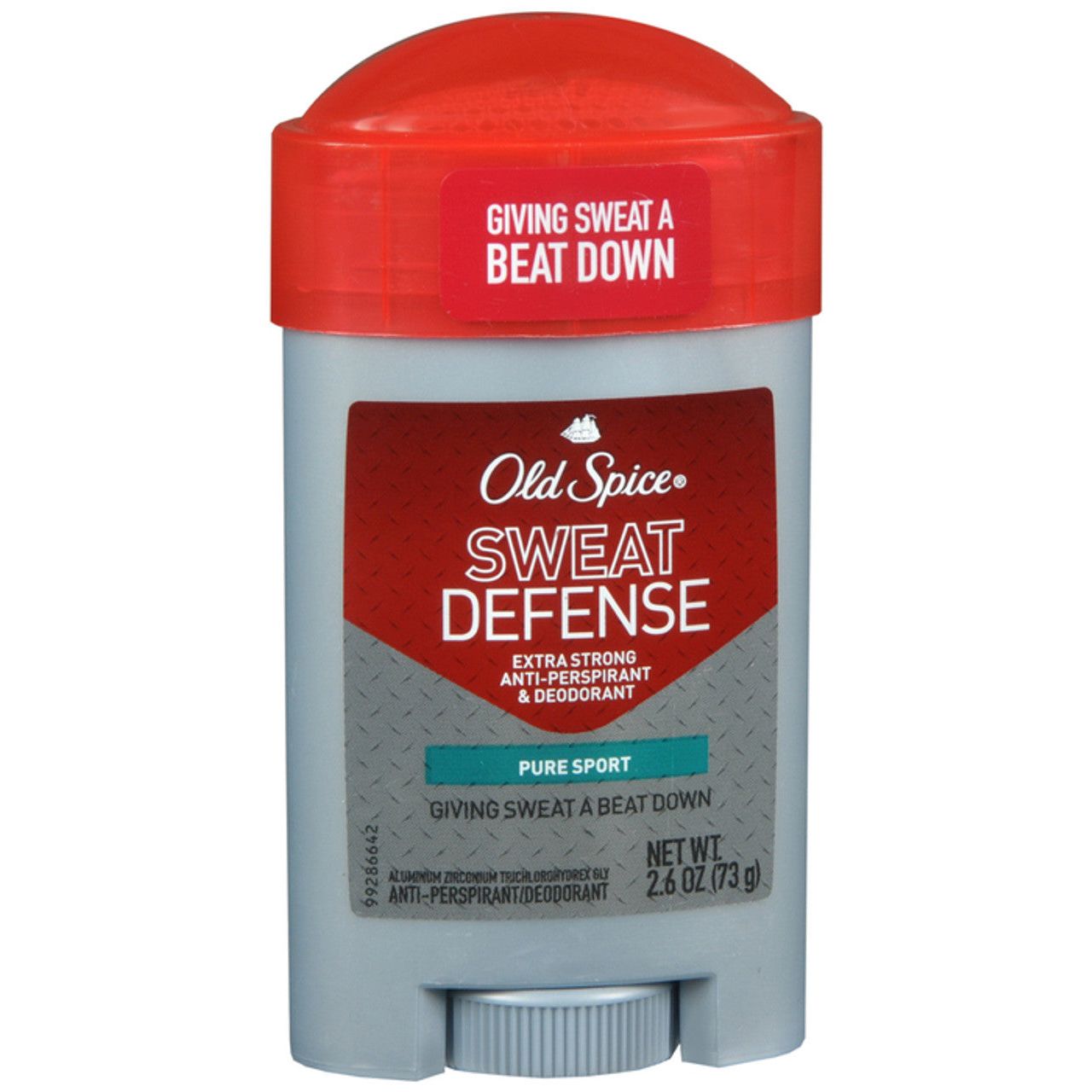 Old Spice Antitranspirante y Desodorante Sweat Defense, Pure Sport Plus, 2.6 Oz