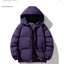 Men's Thickened Cotton-Padded Hoodie Coat for Winter