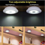 Lumière sous cabinet dimmable sans fil 3W avec télécommande