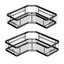 2-Piece Corner Shower Caddy Set - Anti-Rust Organizer