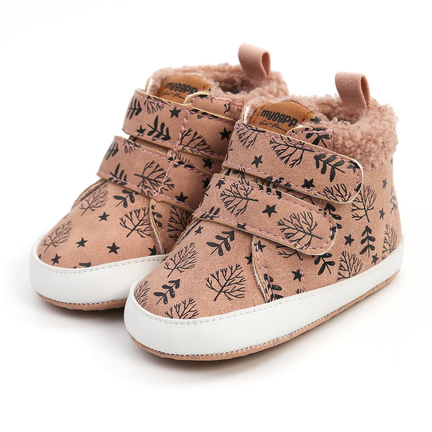 High Top Autumn And Winter Baby Shoes Baby Shoes Walking Shoes Warm Shoes M2035 - Korvel