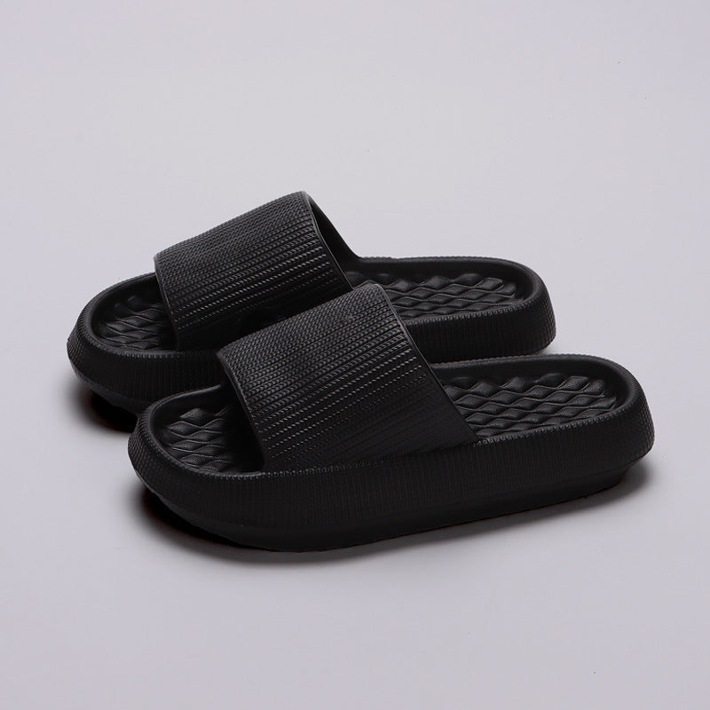 Chaussons d'été en EVA avec motif en losange - Chaussures d'intérieur pour femmes