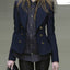 Manteau élégant bleu marine automne-hiver pour femmes