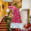 6FT Curved Top Artificial Fir Christmas Tree with LED Lights