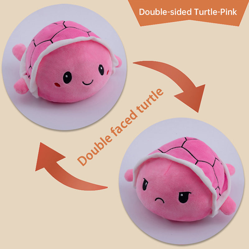 Flip Little Turtle Plush Toy Doll Double-sided Octopus Doll Flip Side Doll Toy - Korvel