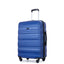 3 Piece Luggage Sets PC Lightweight & Durable Expandable Suitcase with Two Hooks, Spinner Wheels, TSA Lock, (21/25/29) Dark Blue - Korvel