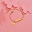 Stainless steel personalized engraved three color curved bracelet simple and personalized women's bracelet - Korvel